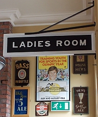 Ladies Room Sign