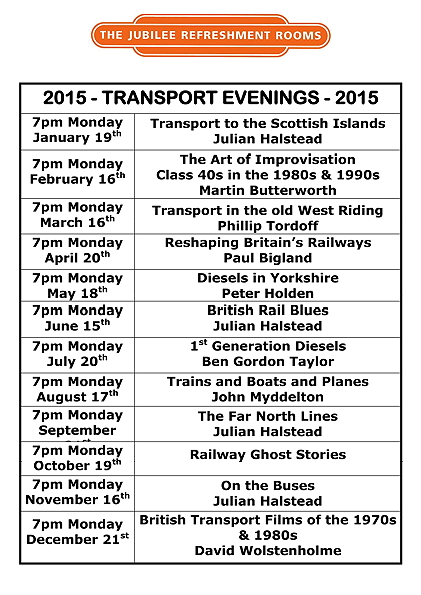 2015 Transport Evenings