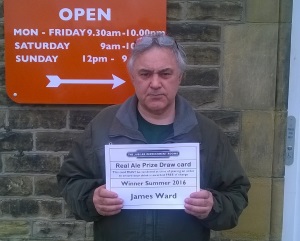 Real Ale PRIZE Summer 2016 - Winner - James