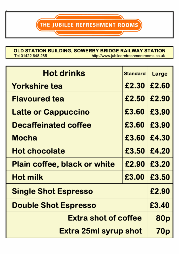 Hot Drinks 2024-25