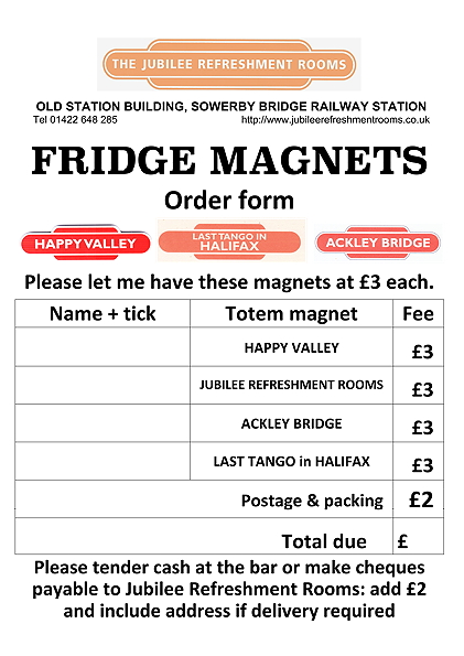 JRR Magnets Order Form