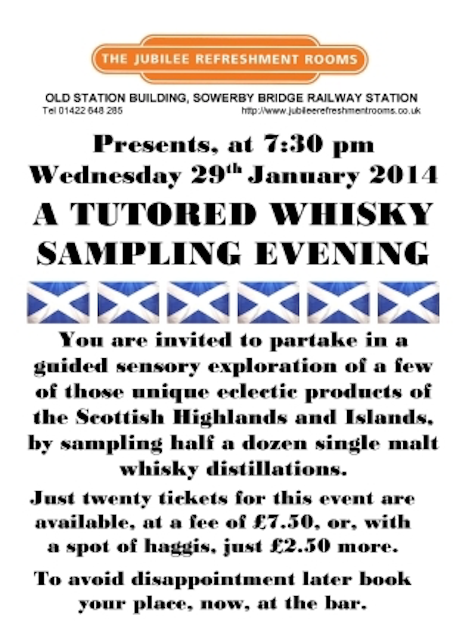 Whisky Tasting - January 2014