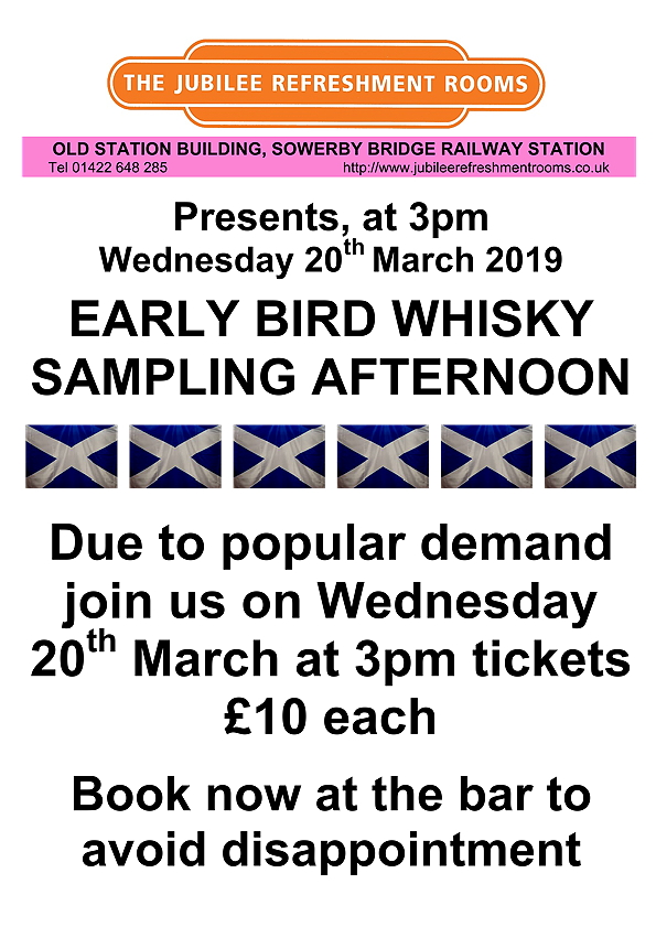 Whisky Afternoon 20 March 2019