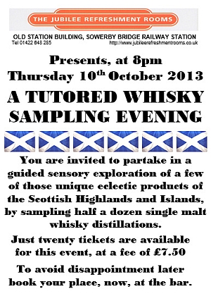 Whisky Sampling Evening - October 2013